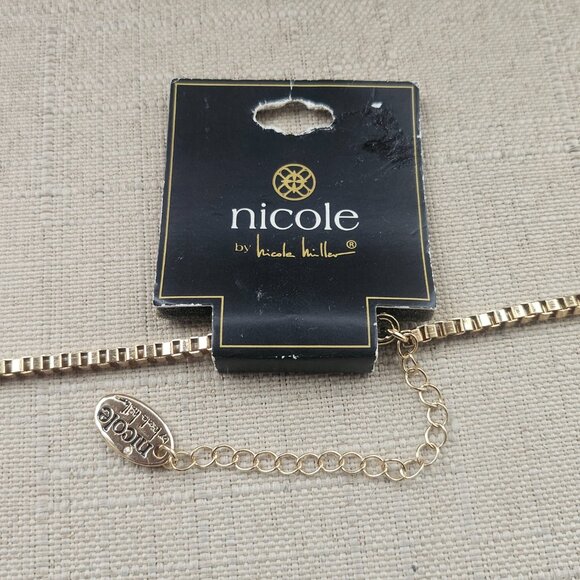 Nicole Miller Women Necklace Pearl & Spike Choker Gold Tone Fashion Jewelry NWT - Picture 9 of 13